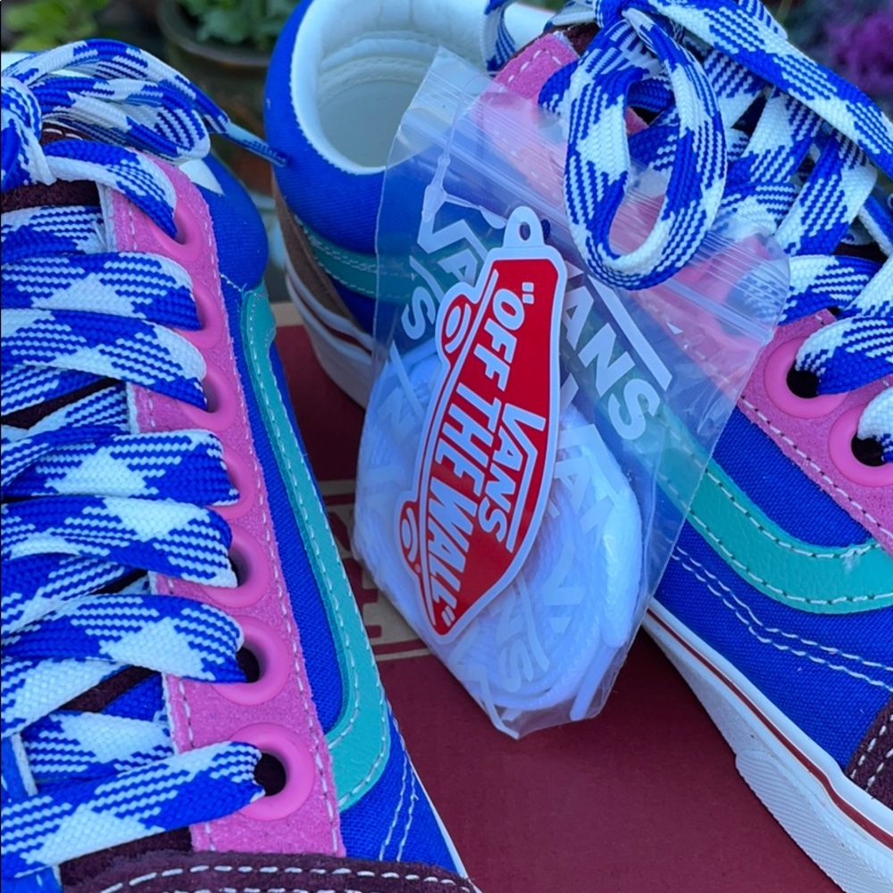 NIB Multicolor Old Skool Vans Sz 9.5 - Picture 15 of 15